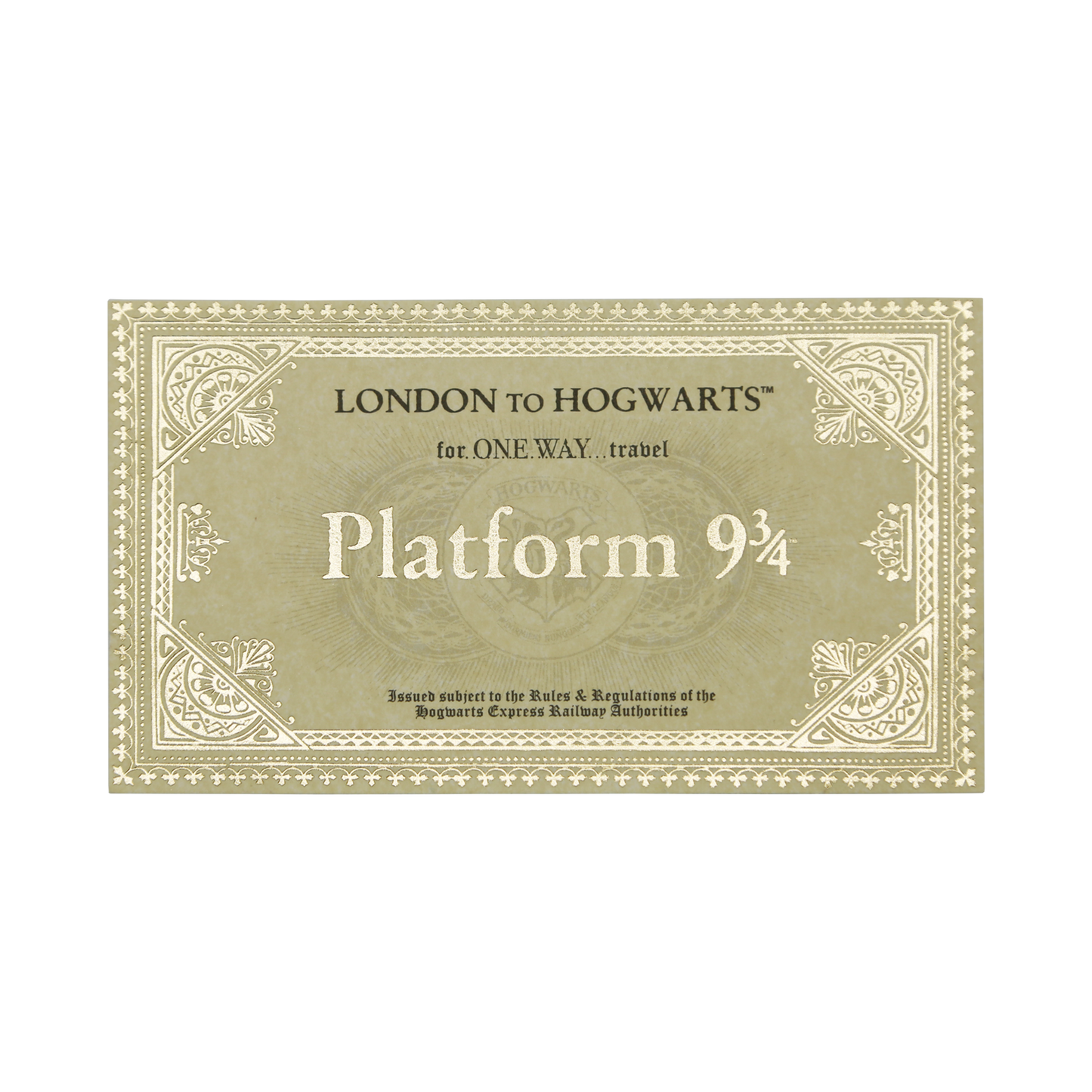 Hogwarts Express Replica Ticket