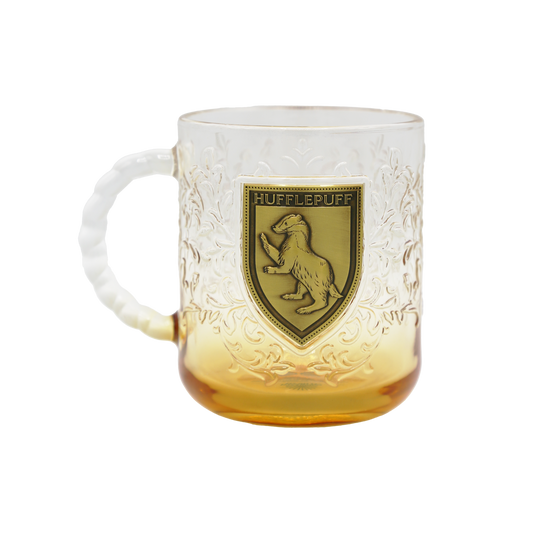 House Mascot Hufflepuff Glass Mug