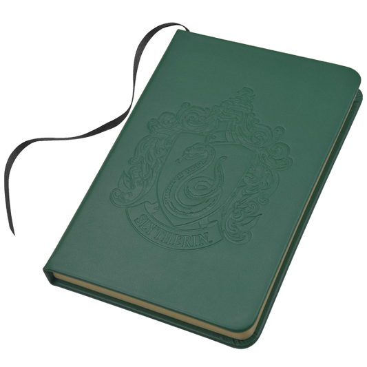 Personalised Slytherin Crest Embossed Journal