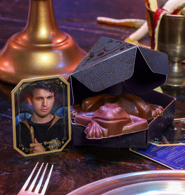 Chocolate Frog with Personalised Wizard Card