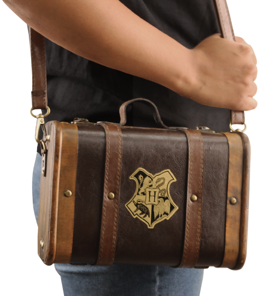Carrying Mini Hogwarts School Trunk