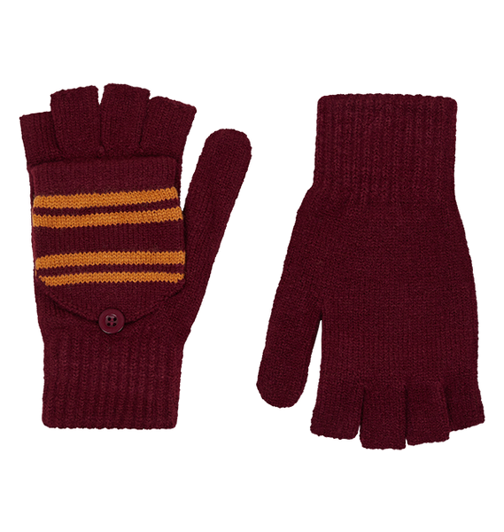 Gryffindor Knitted Mitten Capped Gloves