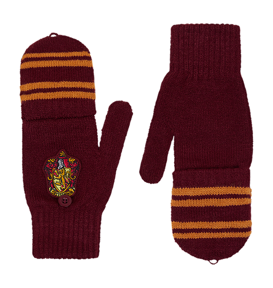 Gryffindor Knitted Mitten Capped Gloves