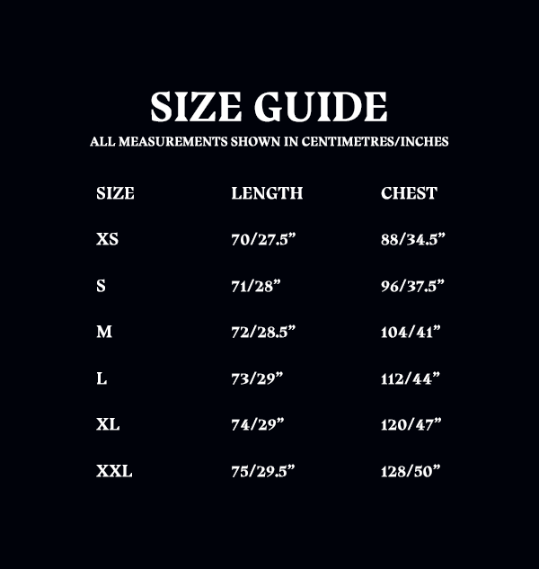 T-Shirt Size Guide