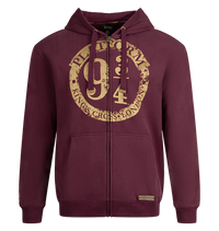 Platform 9 3/4 Zip Hoodie - Burgundy