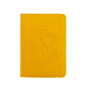 Hufflepuff Embossed Crest Passport Holder