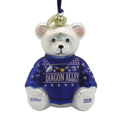 Diagon Alley Christmas Bear Ornament
