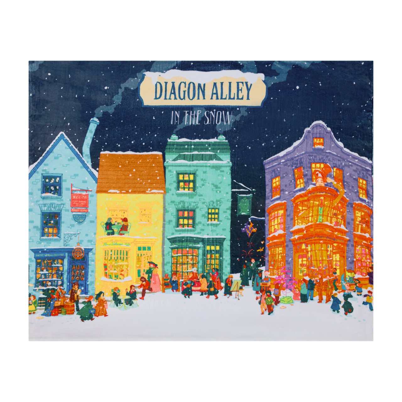 Diagon Alley Christmas Blanket