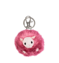 Pink Pygmy Puff Keyring