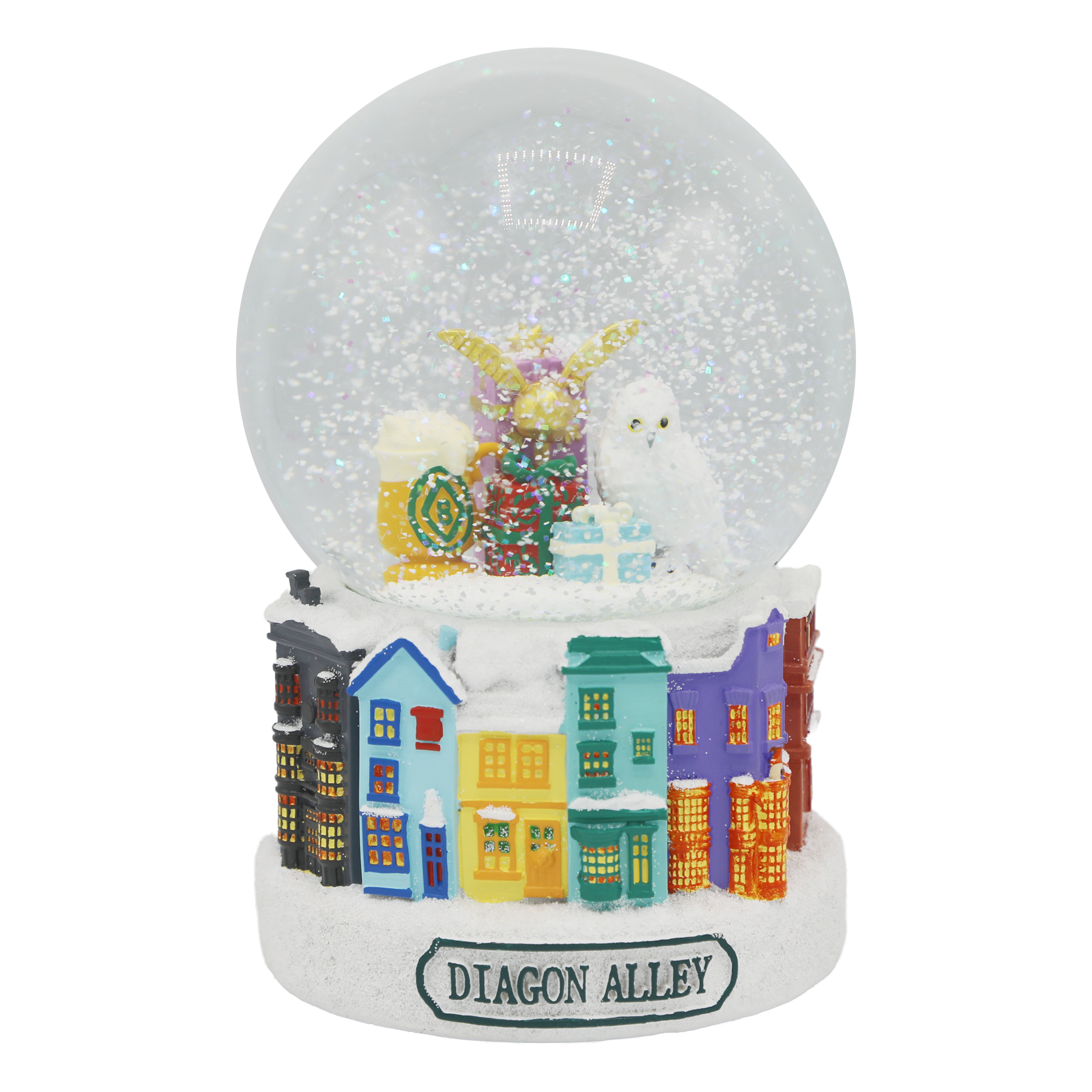 Diagon Alley Christmas Snow Globe