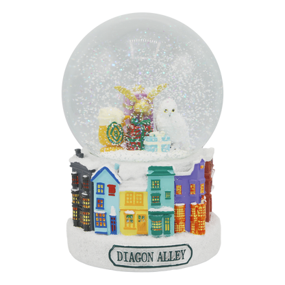 Diagon Alley Christmas Snow Globe
