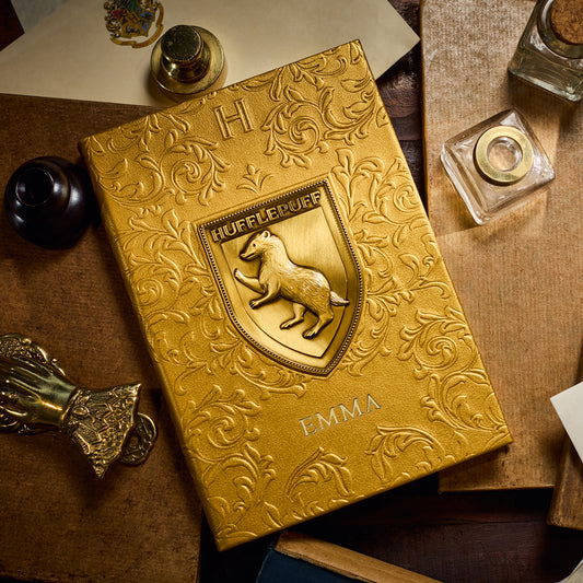 Personalised Hufflepuff Crest Notebook