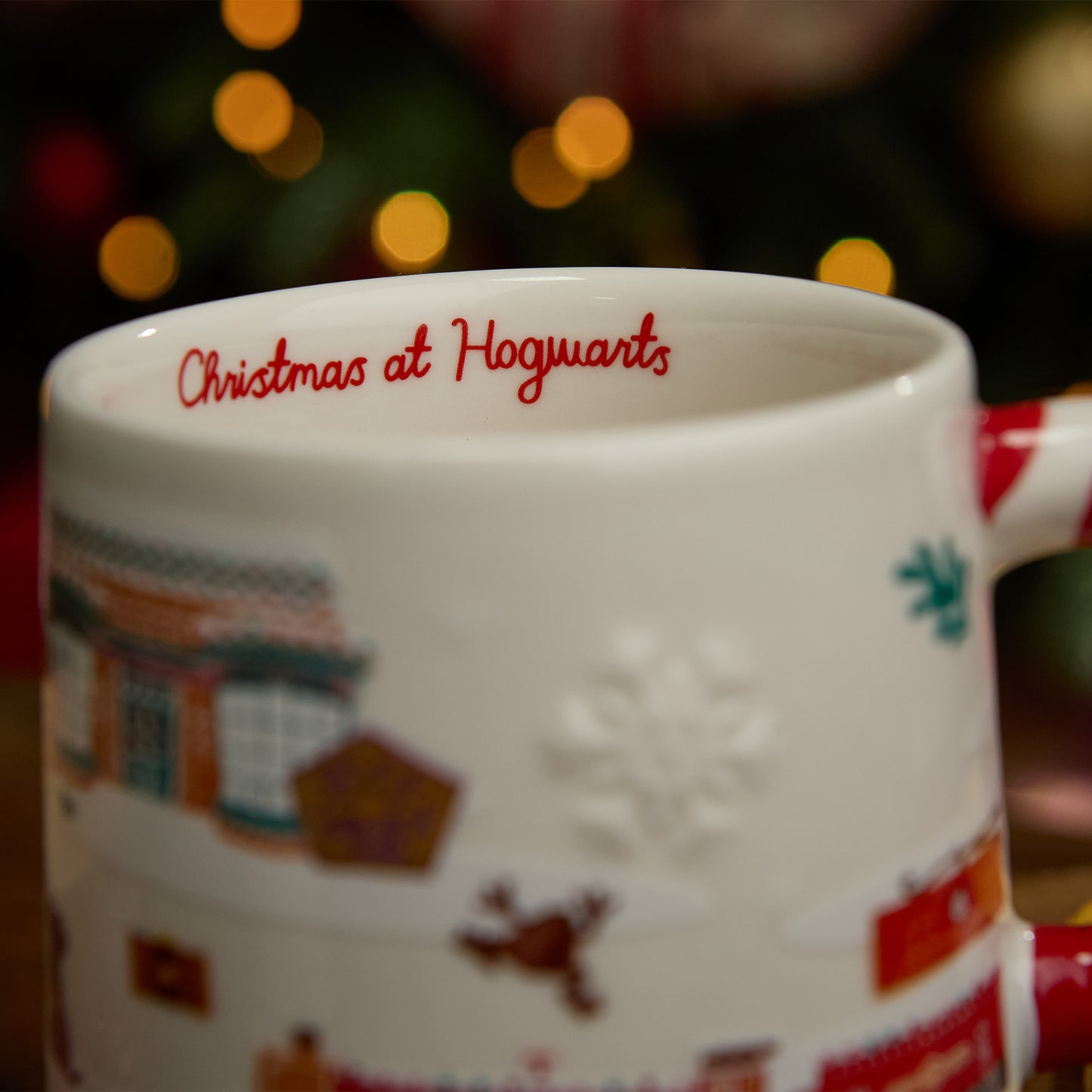 Scenic Hogwarts Christmas Mug