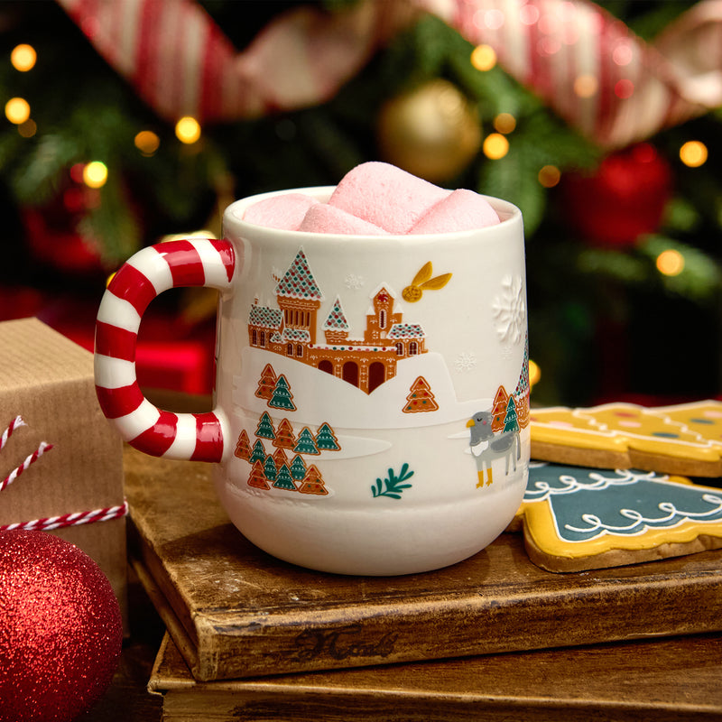 Scenic Hogwarts Christmas Mug