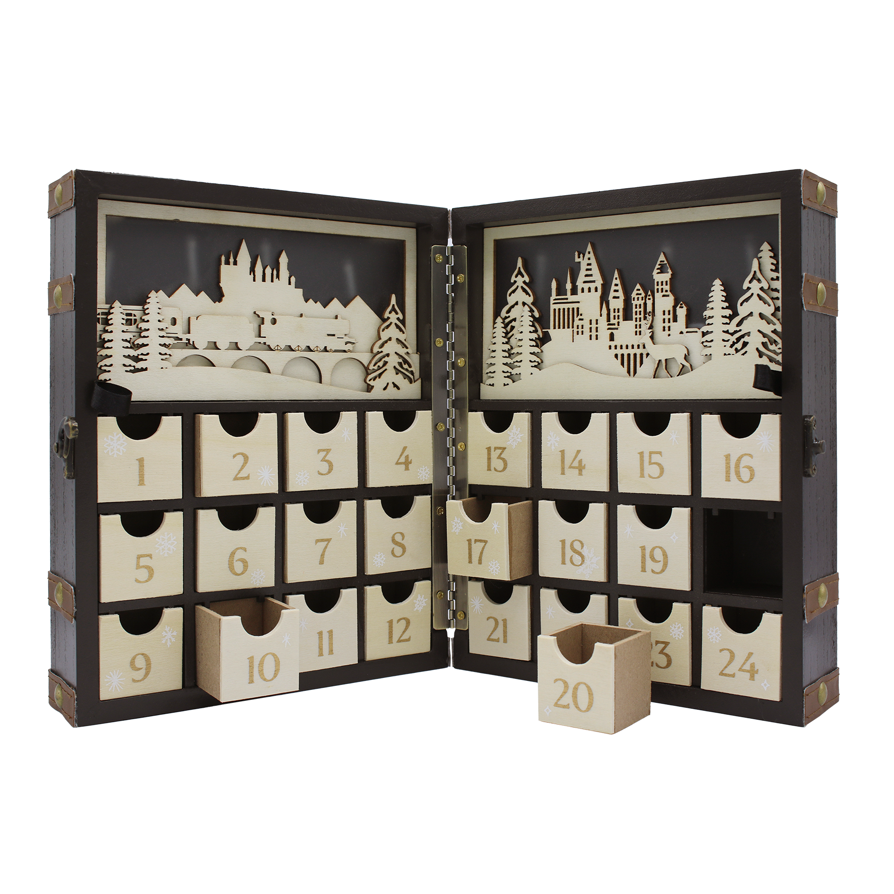 Hogwarts Wooden Advent Calendar