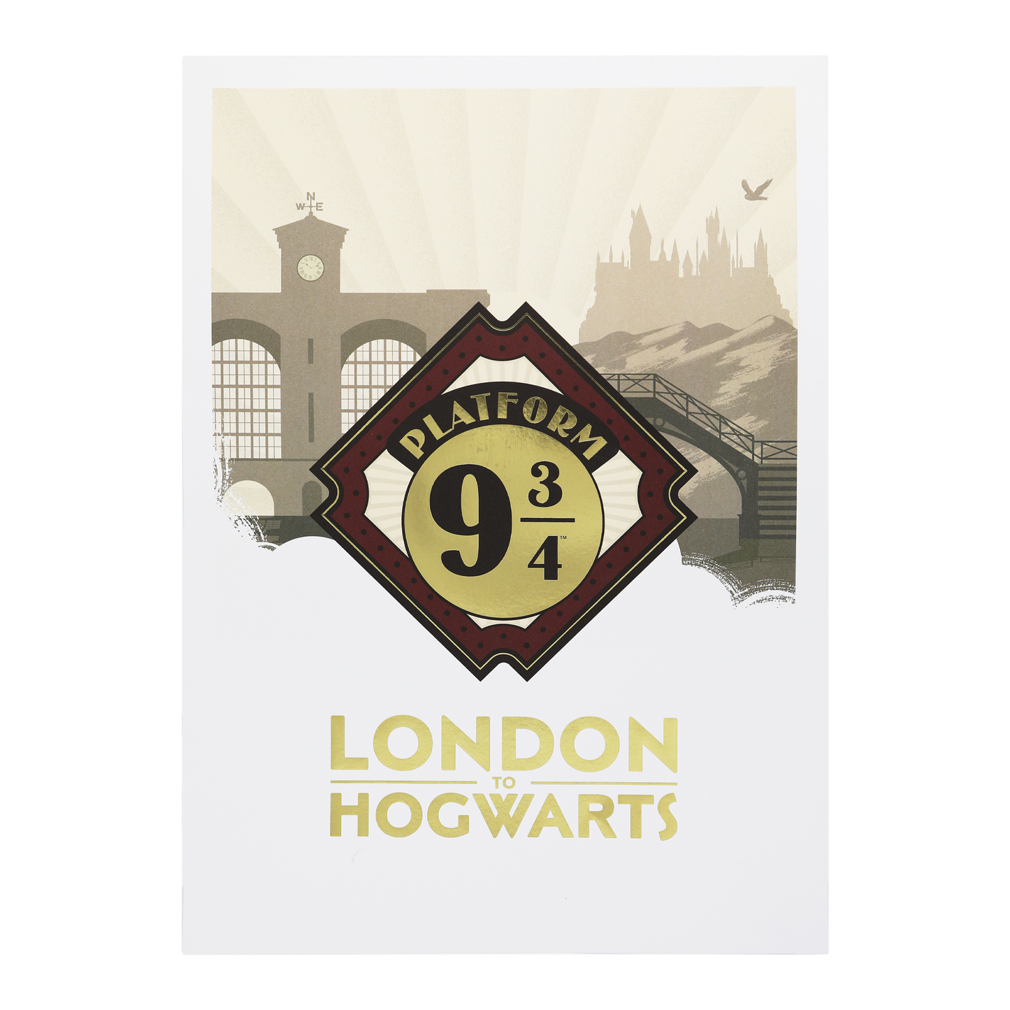 London to Hogwarts Print