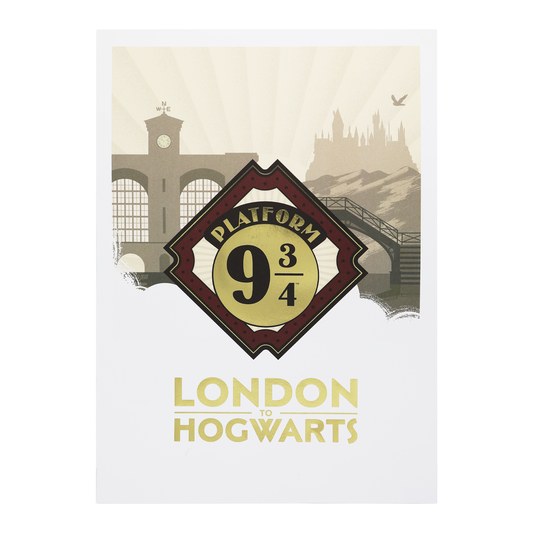 London to Hogwarts Print
