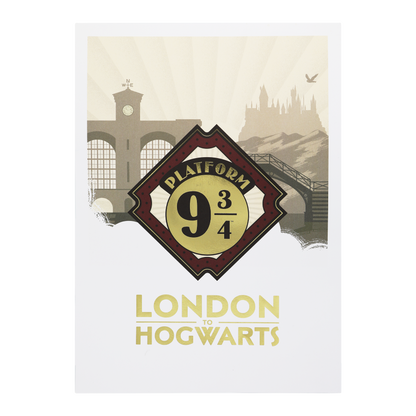 London to Hogwarts Print