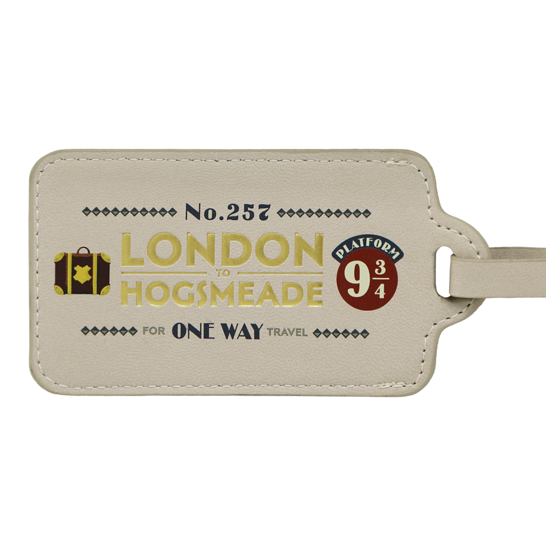 London to Hogwarts Luggage Tag