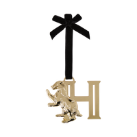 Hufflepuff 'H' Metal Ornament