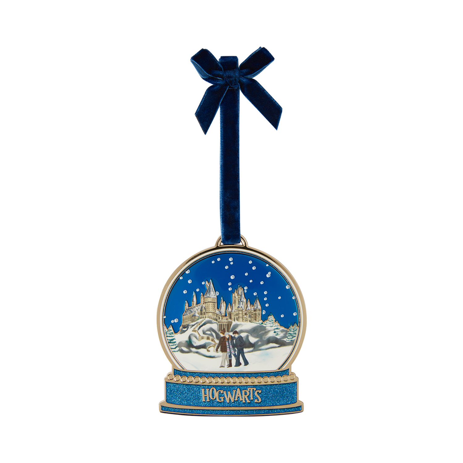 Hogwarts Trio Metal Snow Globe Ornament