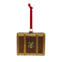 Hogwarts Trunk Glass Ornament