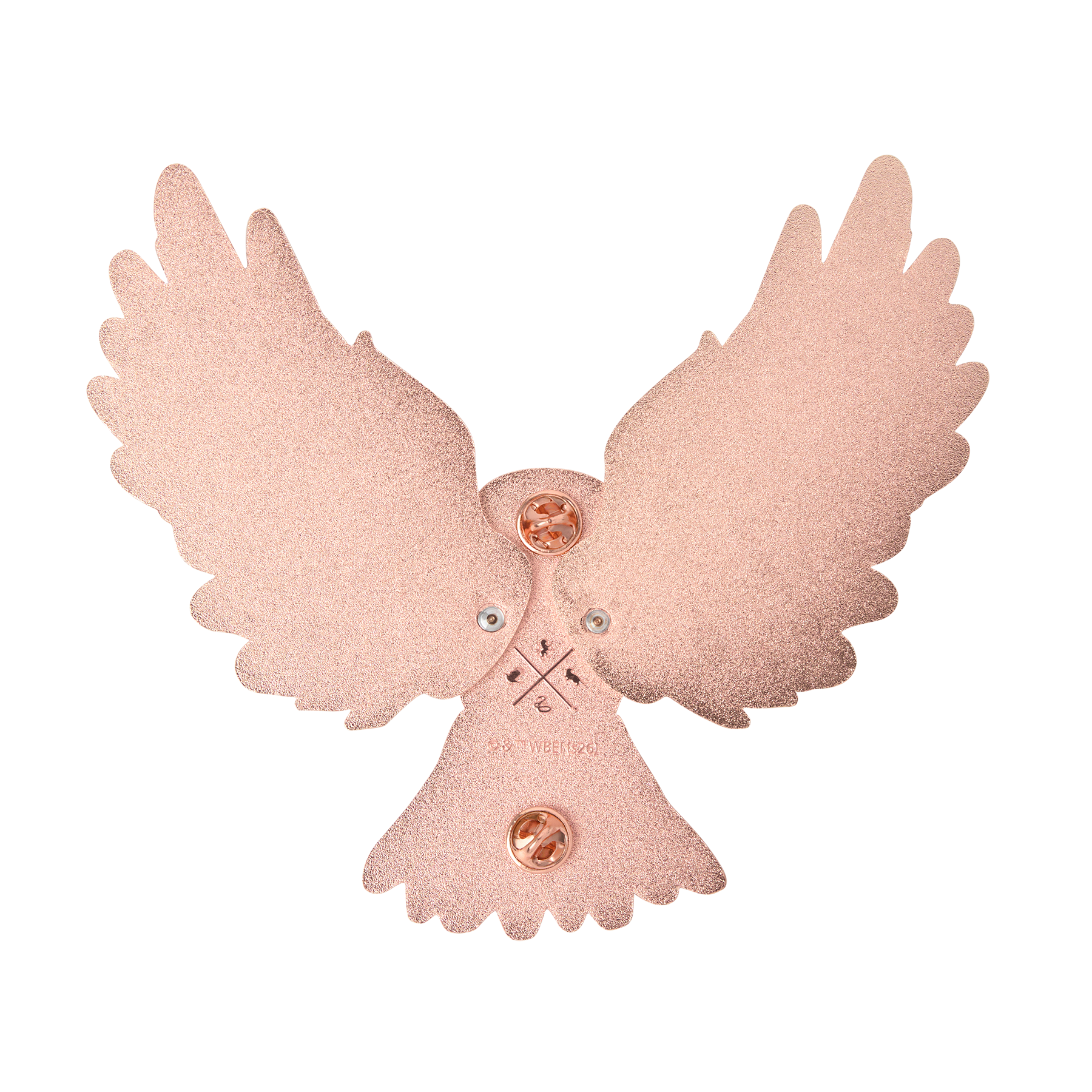 Sakura Owl Glitter Enamel Pin