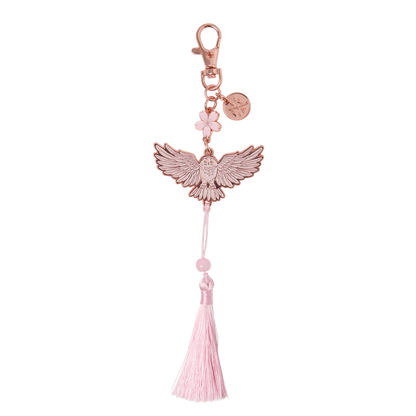 Sakura Owl Keyring