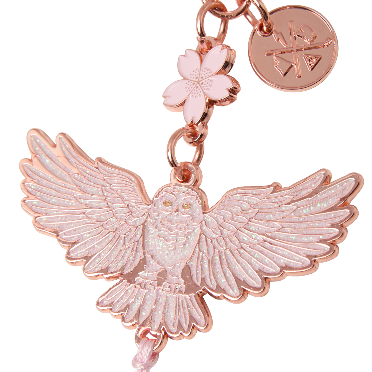 Sakura Owl Keyring