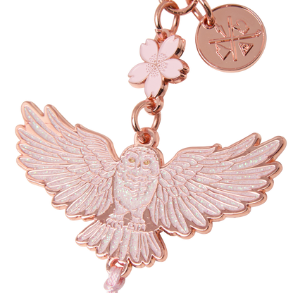 Sakura Owl Keyring