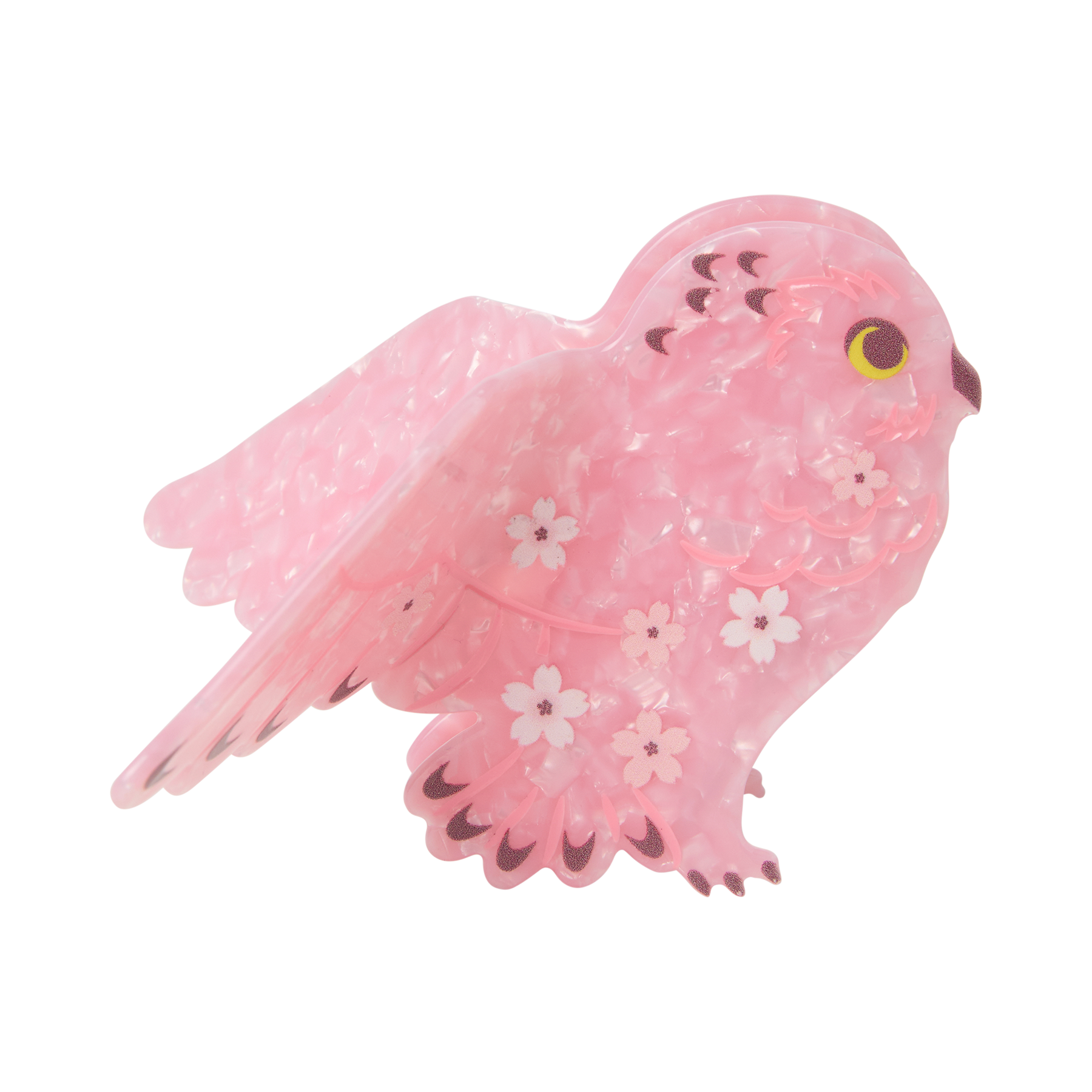 Sakura Owl Hair Clip