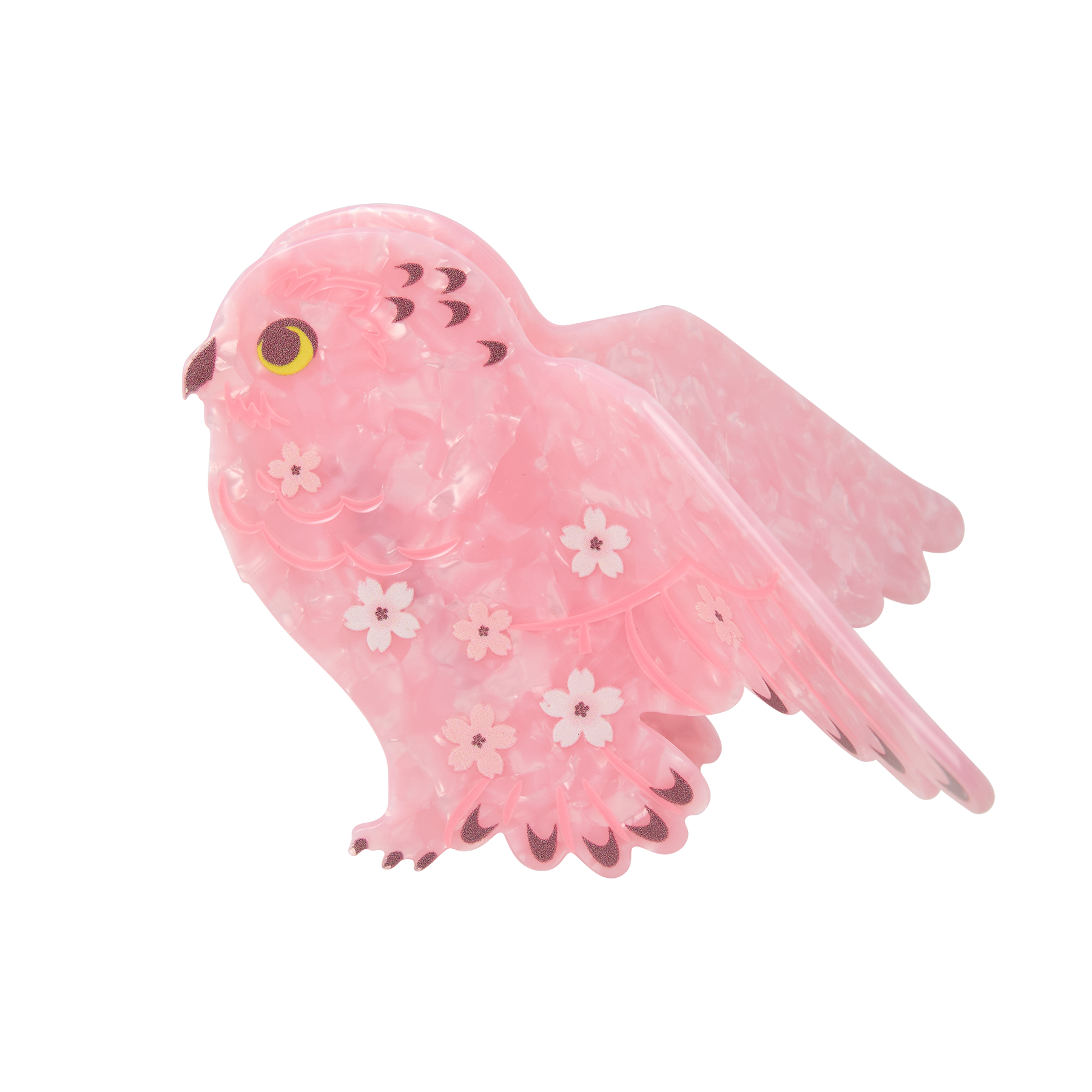Sakura Owl Hair Clip