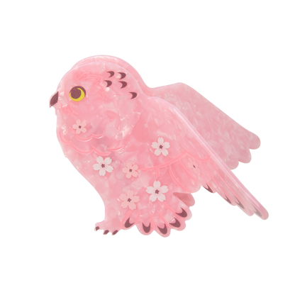 Sakura Owl Hair Clip
