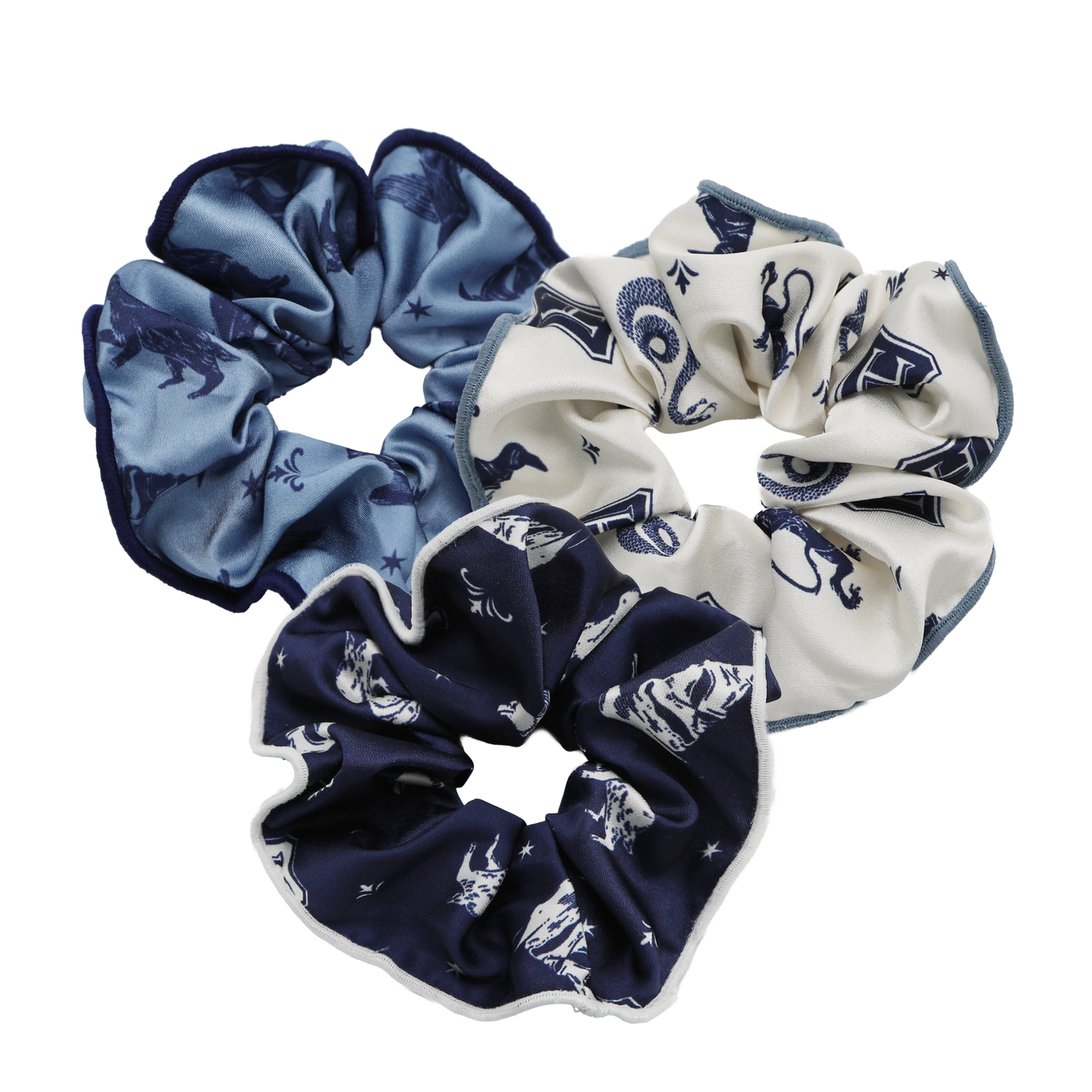 Hogwarts Crest Hair Scrunchies 3-pack