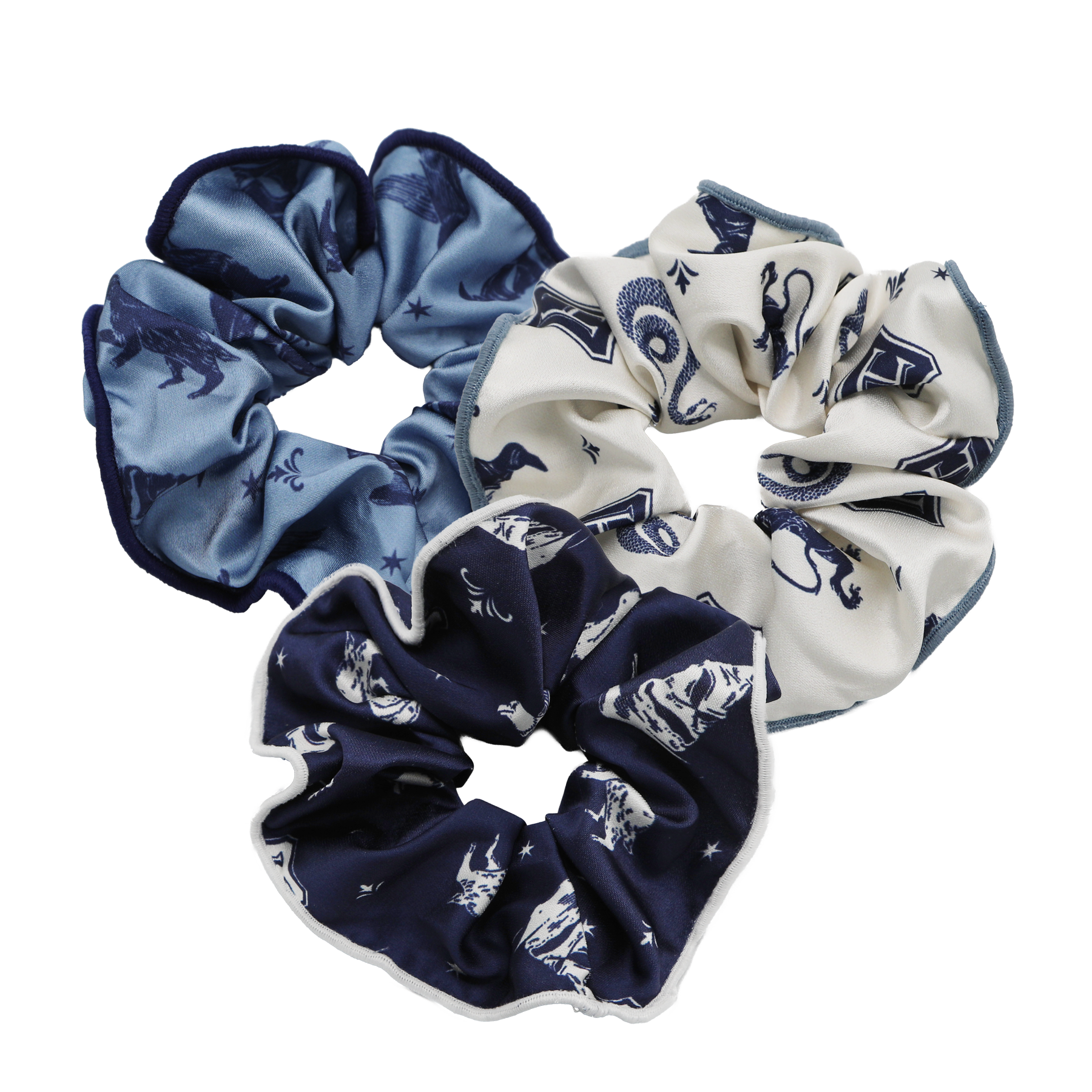 Hogwarts Crest Hair Scrunchies 3-pack