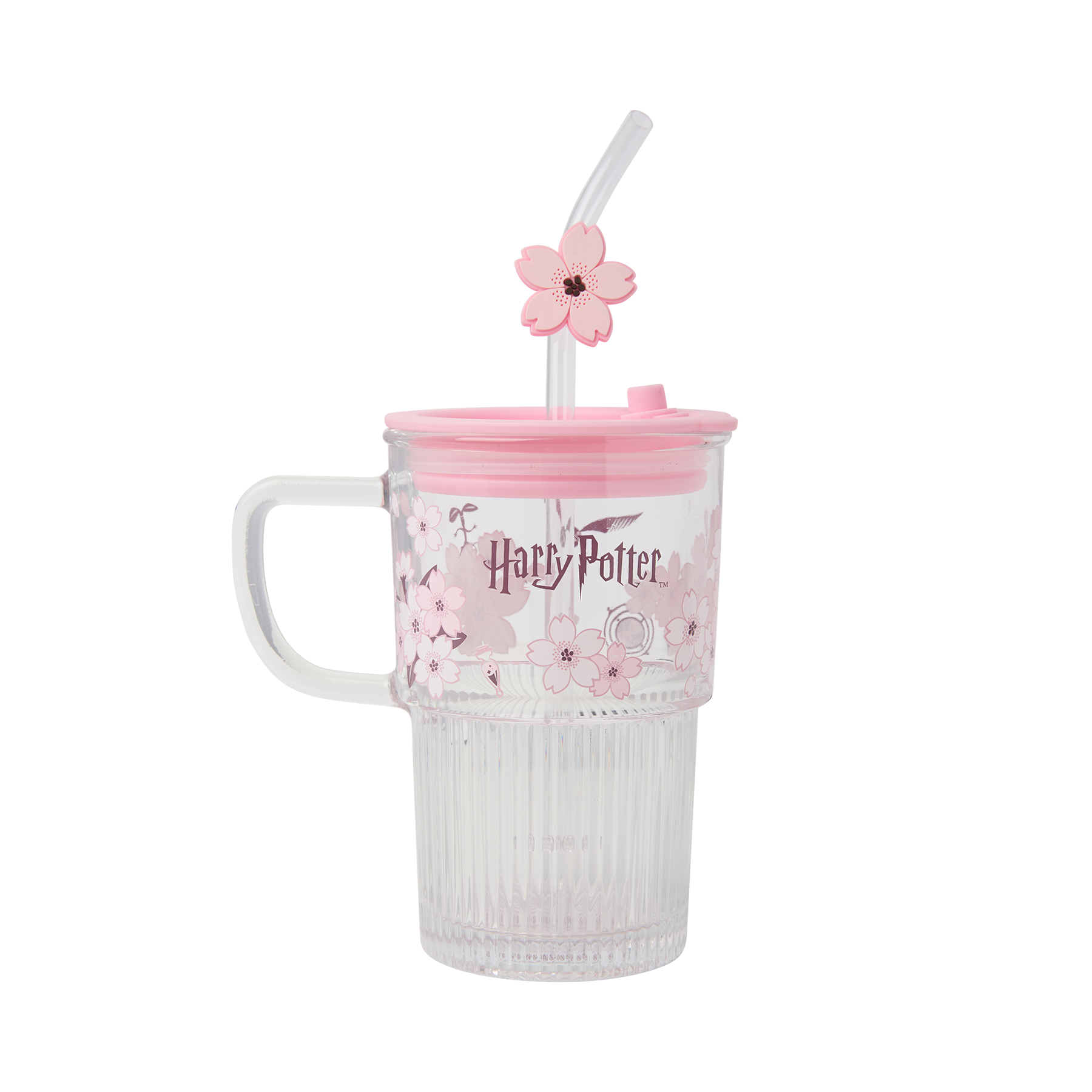 Sakura Glass Mug & Straw