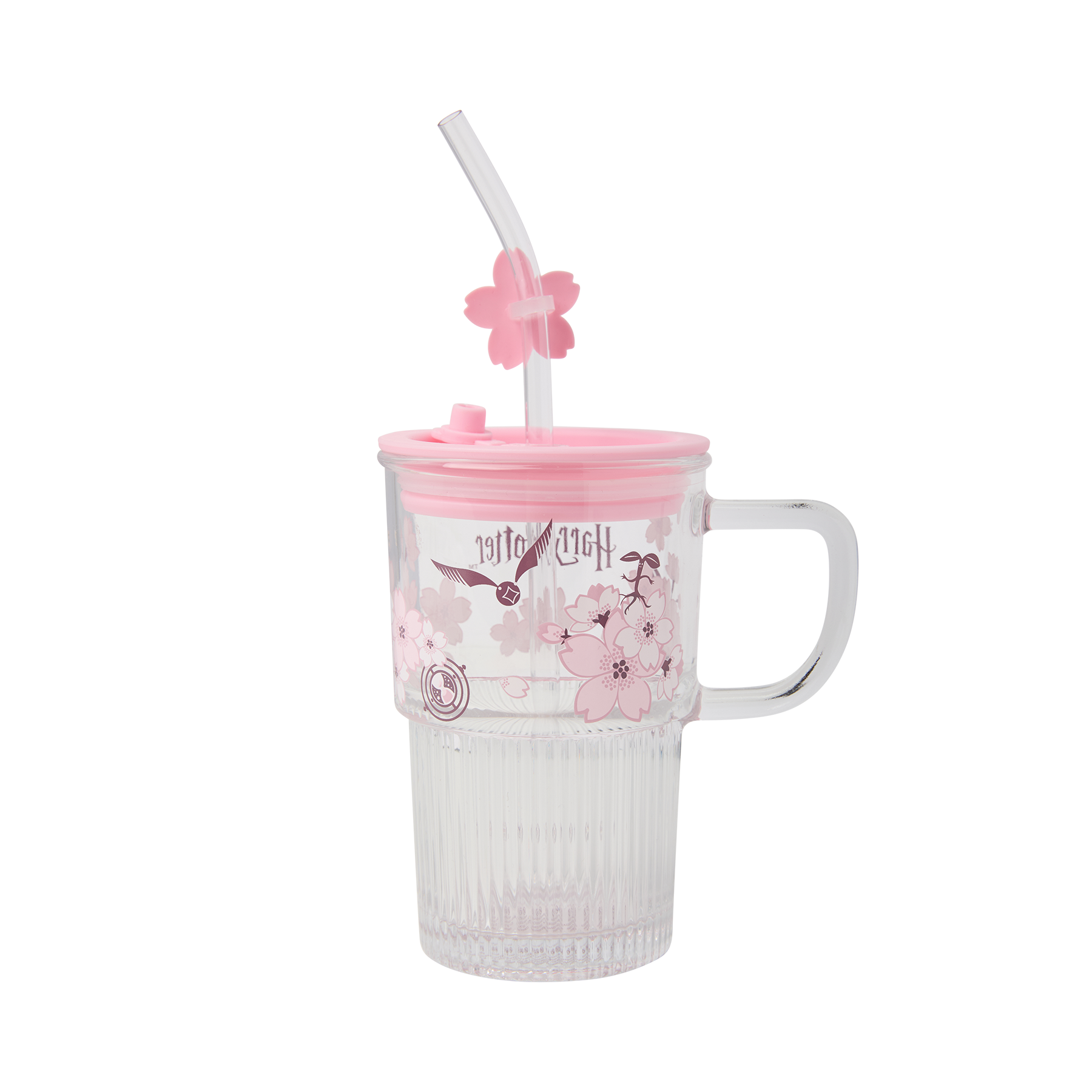 Sakura Glass Mug & Straw