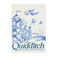 Quidditch Foiled Postcard