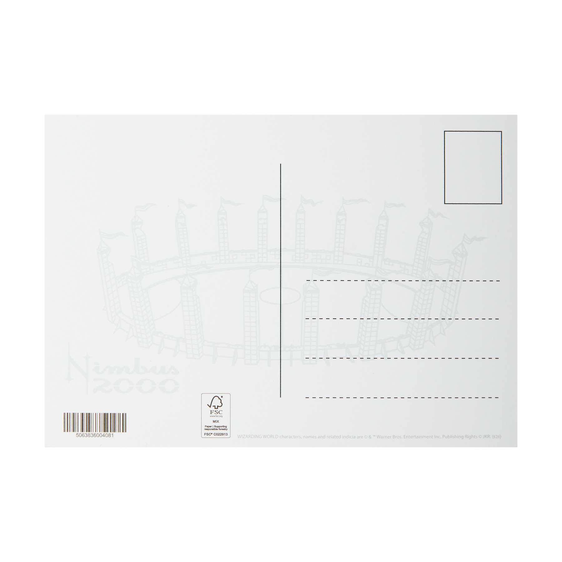 Nimbus 2000 Foiled Postcard