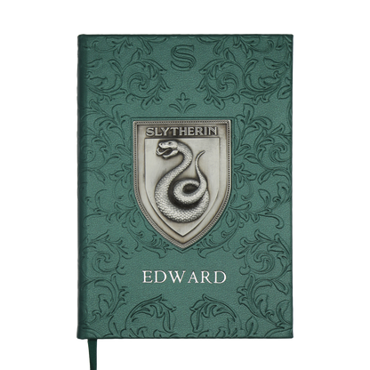 Personalised Slytherin Crest Notebook