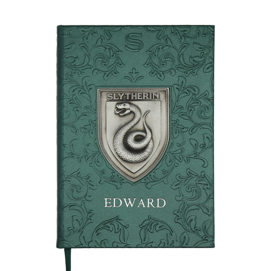 Personalised Slytherin Crest Notebook