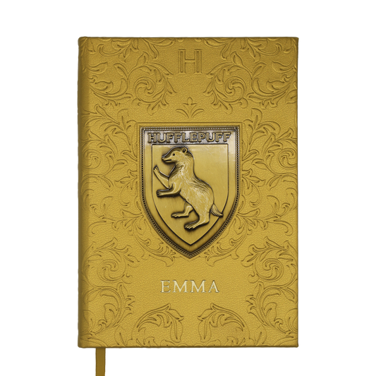 Personalised Hufflepuff Crest Notebook