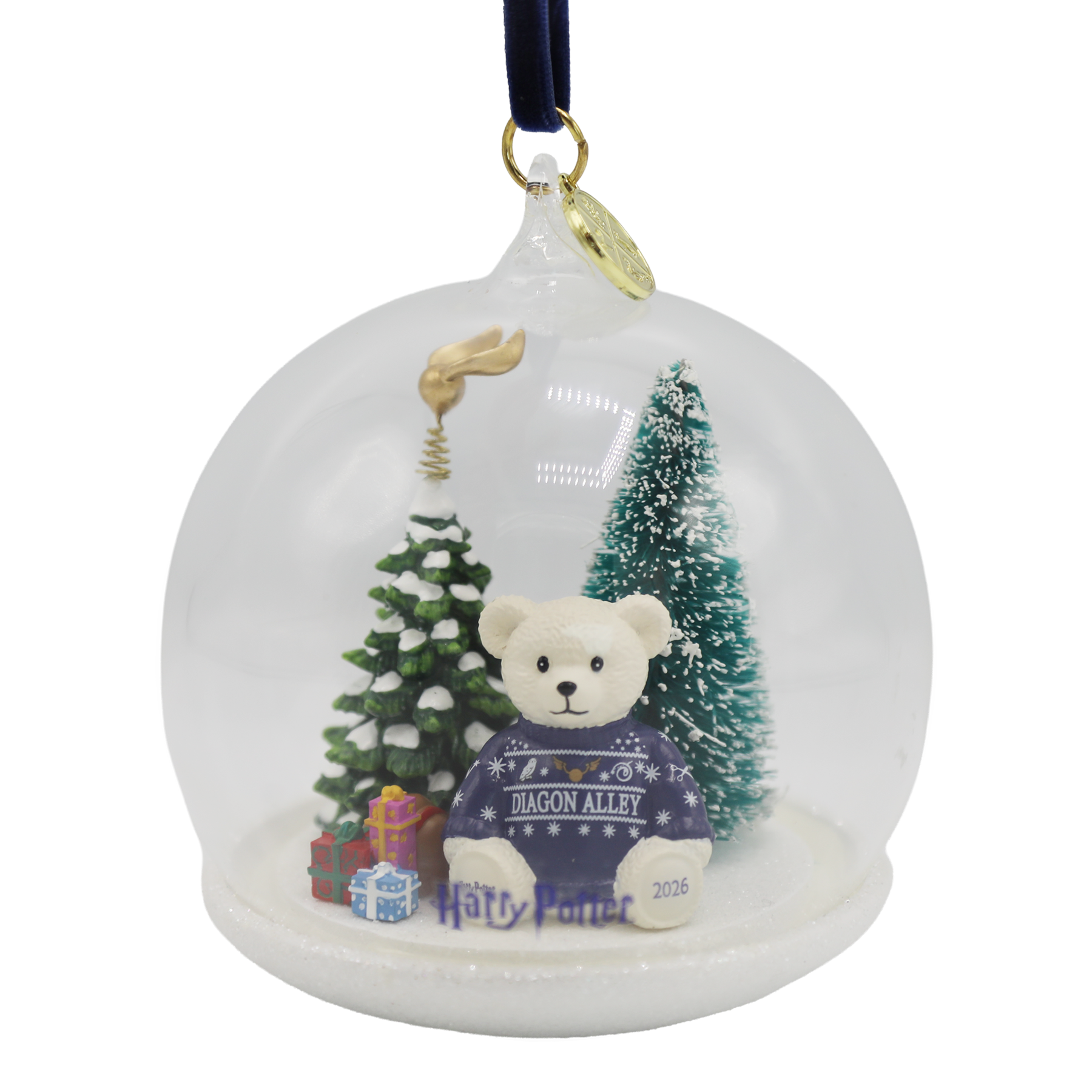 Diagon Alley Christmas Globe Ornament