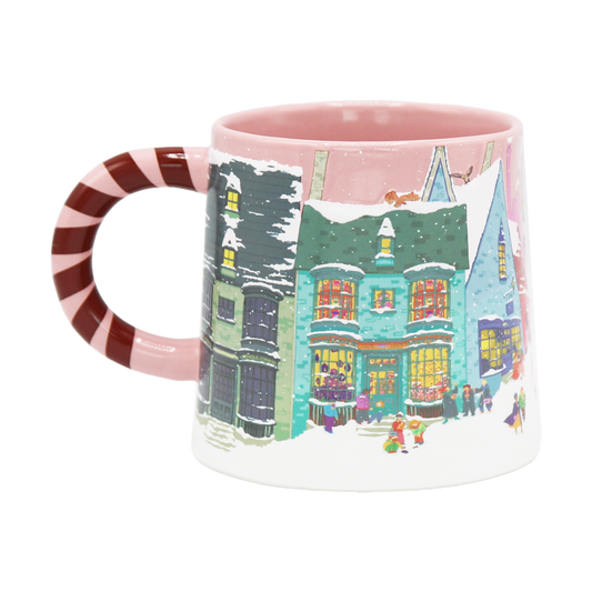 Diagon Alley Christmas Pink Mug