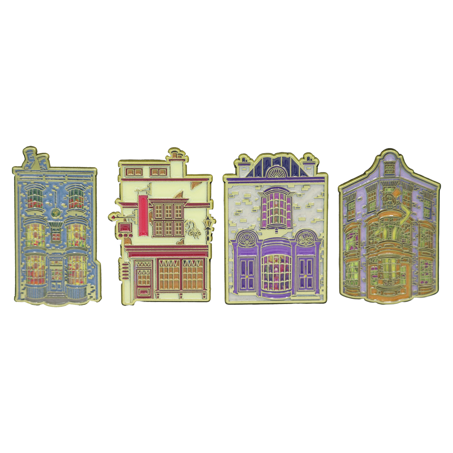 Diagon Alley Christmas Pin Set