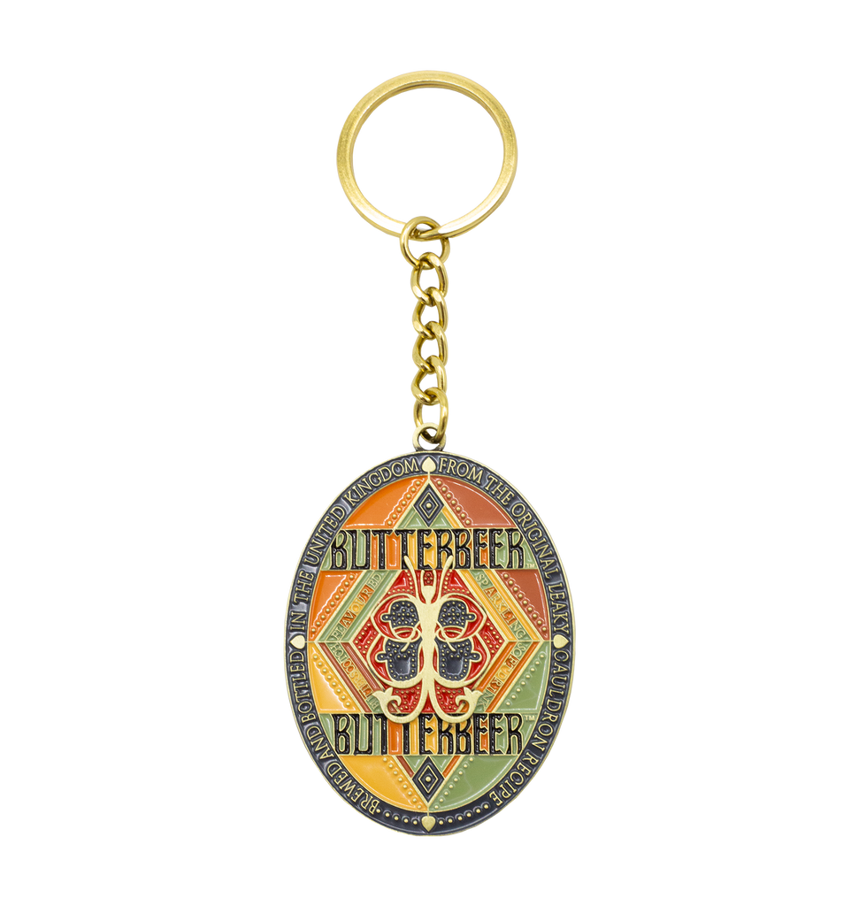 Butterbeer Logo Keyring | Harry Potter Shop UK