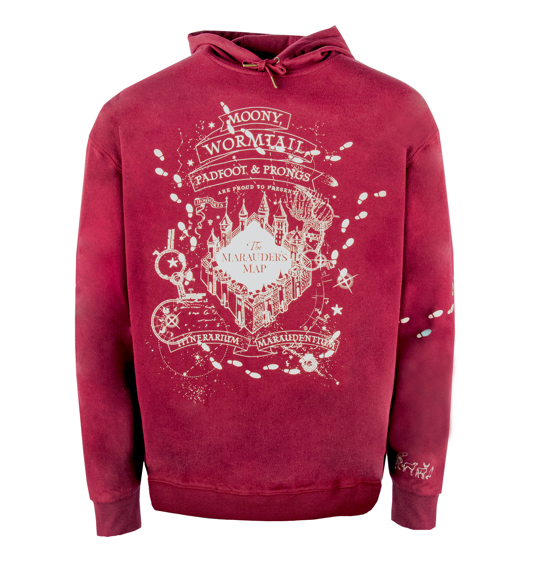 Marauder’s Map Hoodie - Burgundy