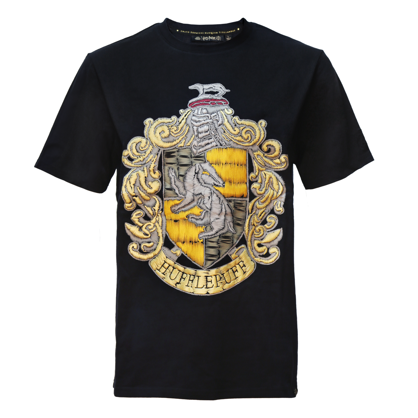 Hufflepuff Embroidery Print T-Shirt