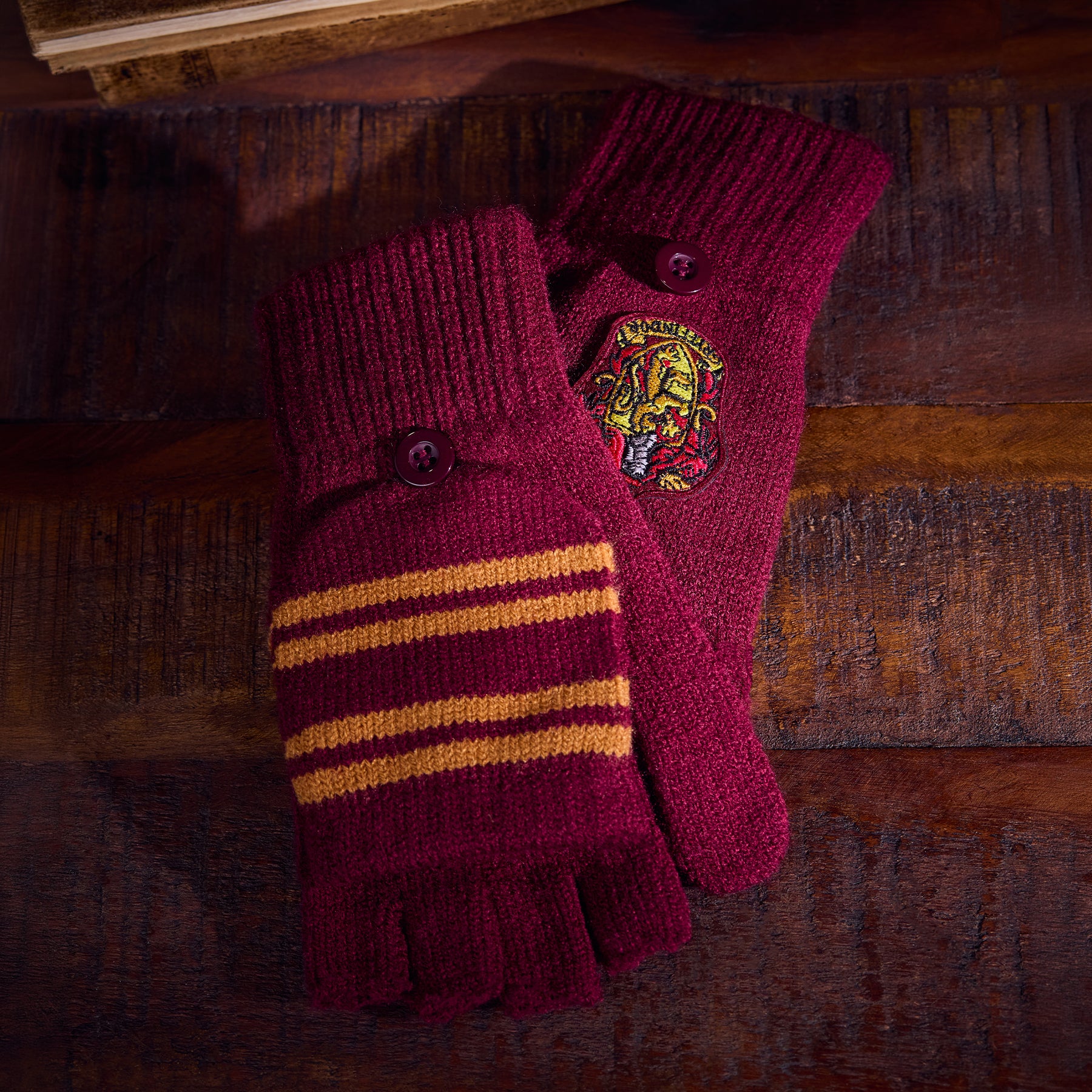 Gryffindor Knitted Mitten Capped Gloves