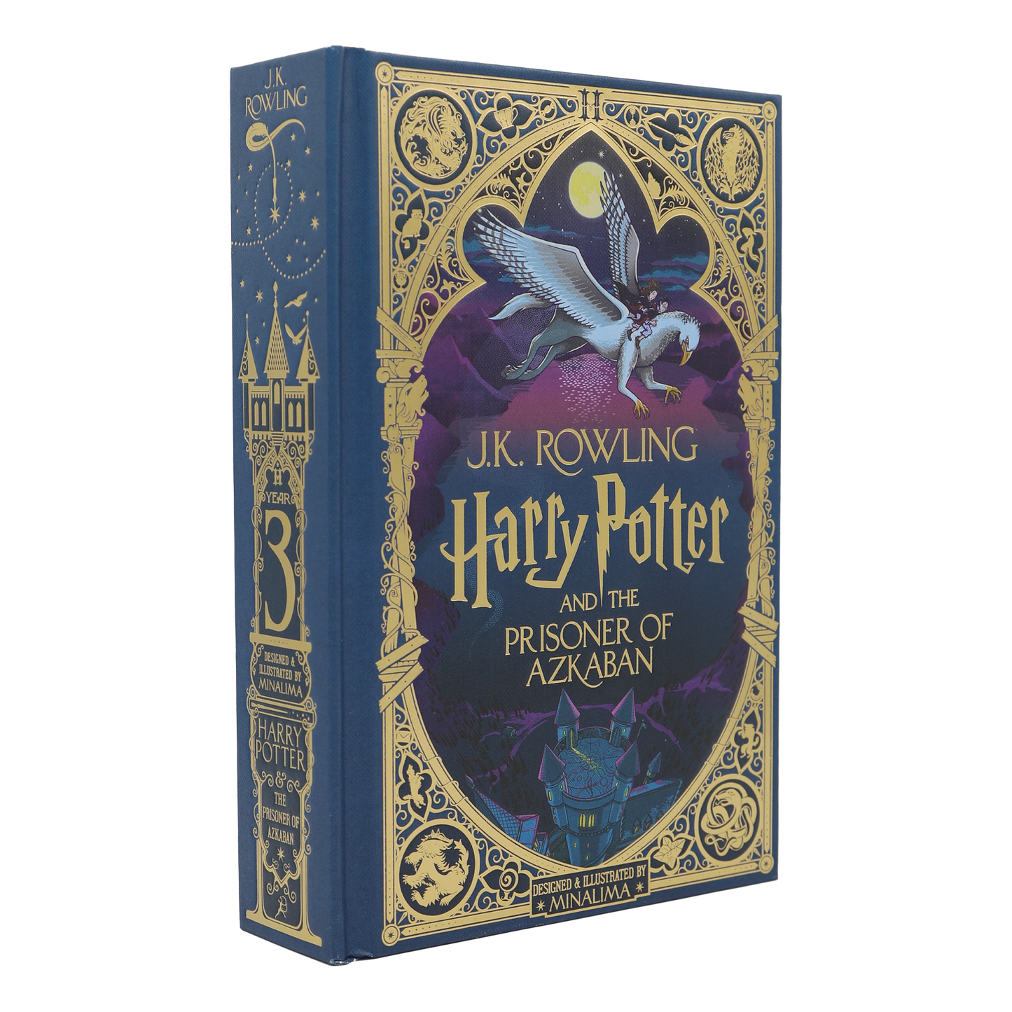 Book cover of 'Harry Potter and the Prisoner of Azkaban' with decorative elements